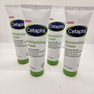 Cetaphil Moisturizing Cream 3oz Dry to Very Dry Skin Hydrating Lot of 4